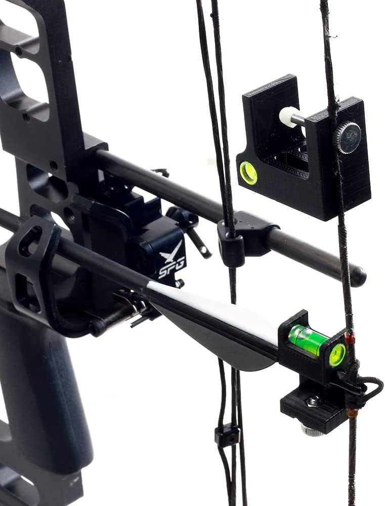 SOPOGER Archery Level Multifunctional Bow Level Tuning Tools for Rest and Sight Tunning, 3D Printing Bow String Bubble Level Bow Leveling Kit for Compound Bows - Image 5